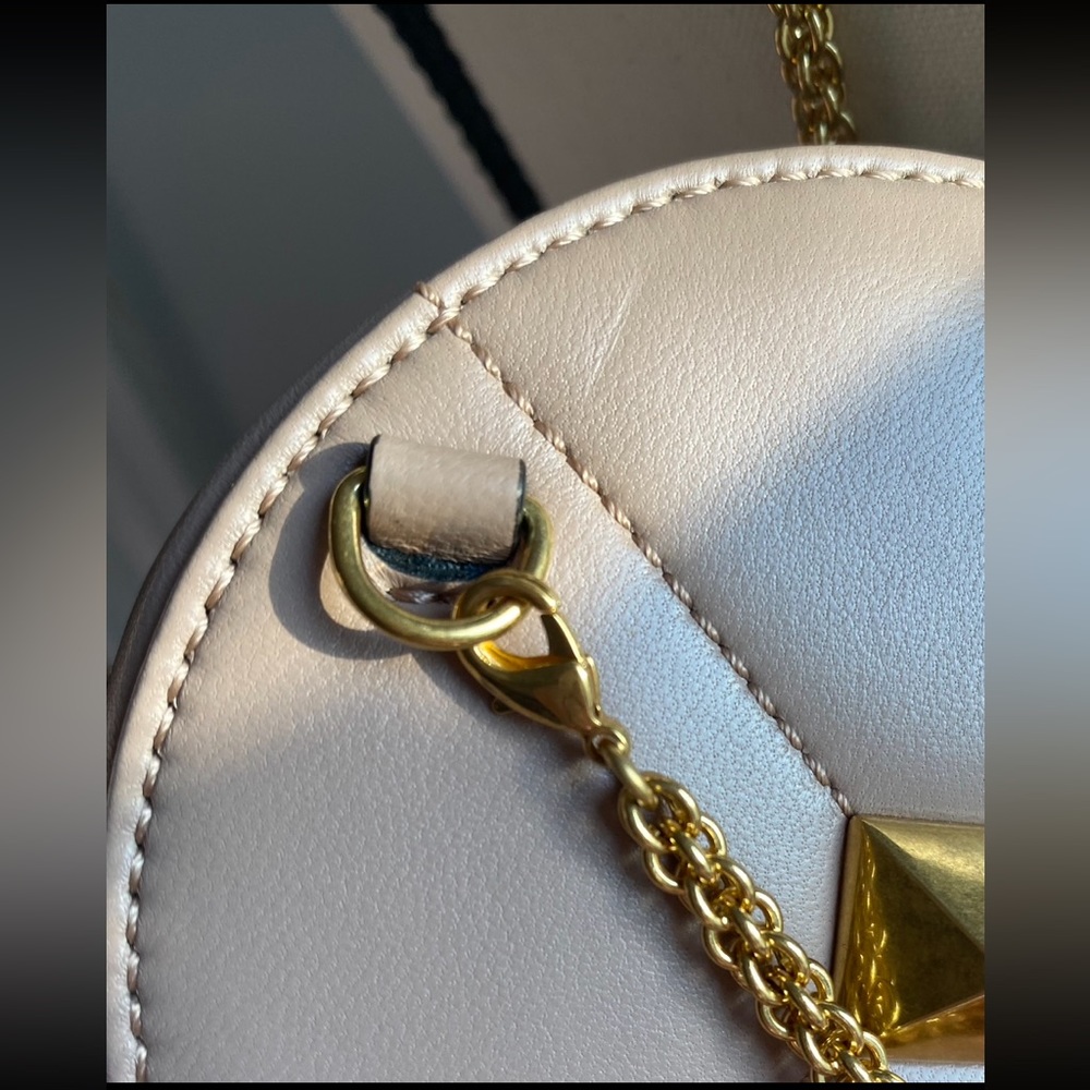 1st Prize 🏆 HP VALENTINO GARAVANI ROMAN STUD PURSE ROSE CANNELLE NEW SOLD OUT! - Picture 11 of 15